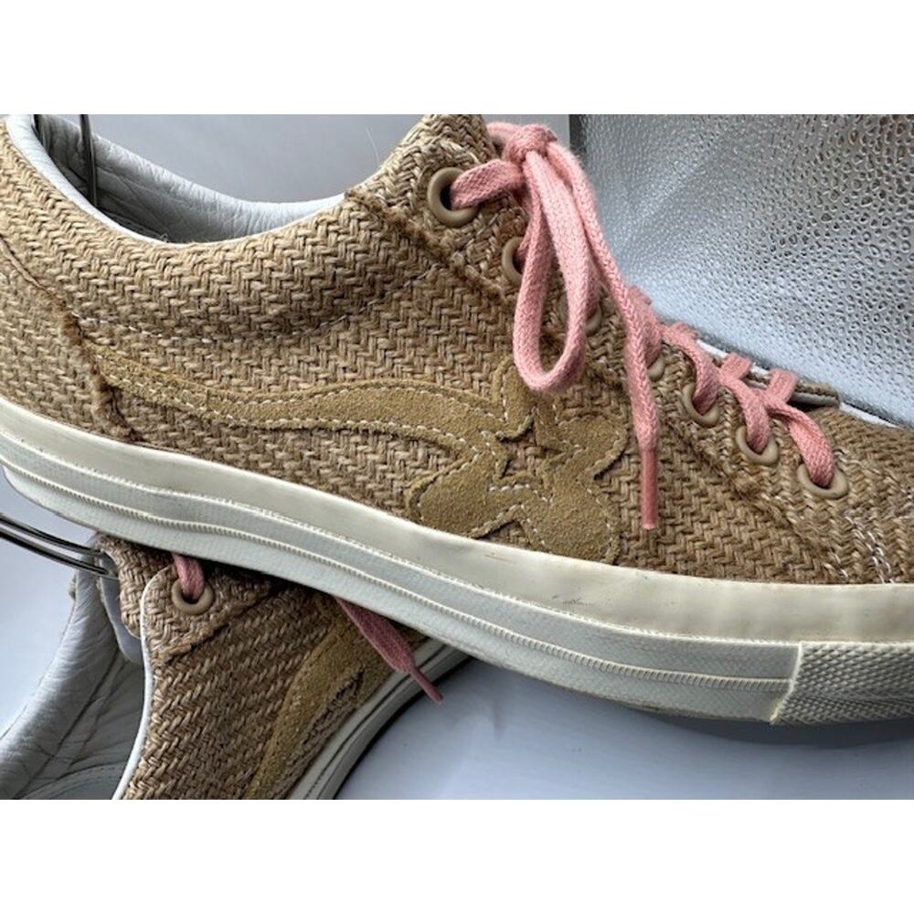 Converse One Star Ox Golf le Fleur Burlap Sneakers Beige Tan 163169C / Men 10